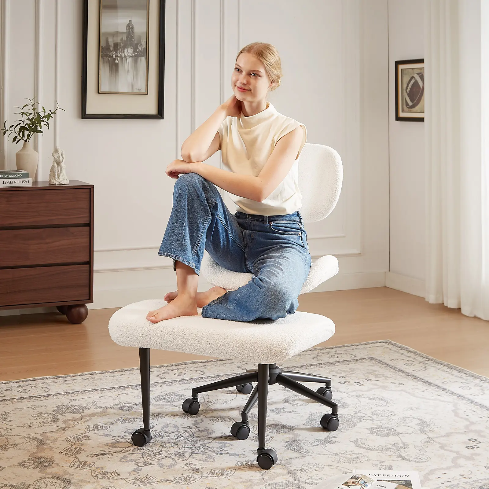 Upgraded Off-White (Teddy Fabric)