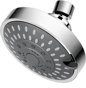 5-Mode High Pressure Shower Head- High Flow Fixed Showerheads (4 Inch Chrome)