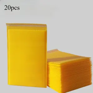 Bubble Mailer, 20pcs/set Self Sealing Bubble Mailer, Poly Bubble Mailer, Shipping Bag, Mail Envelope, Packaging Bag, Postal Bags for Small Business, Office Supplies