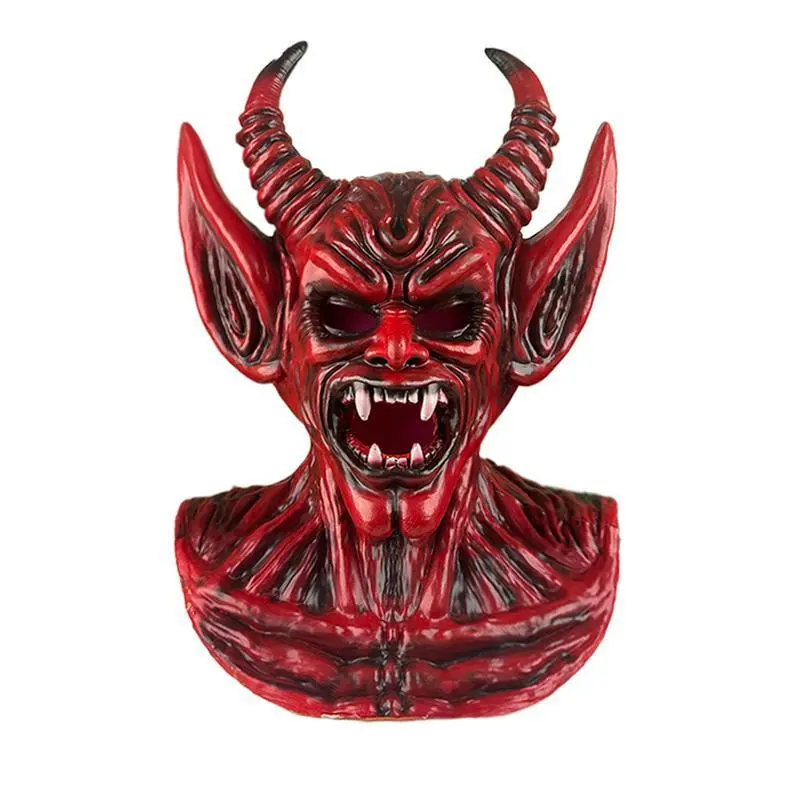 NewTerrorDevilHornMaskAdultUnisexEVARedDemonHelmetHorribleFullFaceMasksHalloweenCarnivalPartyCostumePropCustomizationtakes10days NewTerrorDevilHornMaskAdultUnisexEVARedDemonHelmetHorribleFullFaceMasksHalloweenCarnivalPartyCostumePropCustomizationtakes10days