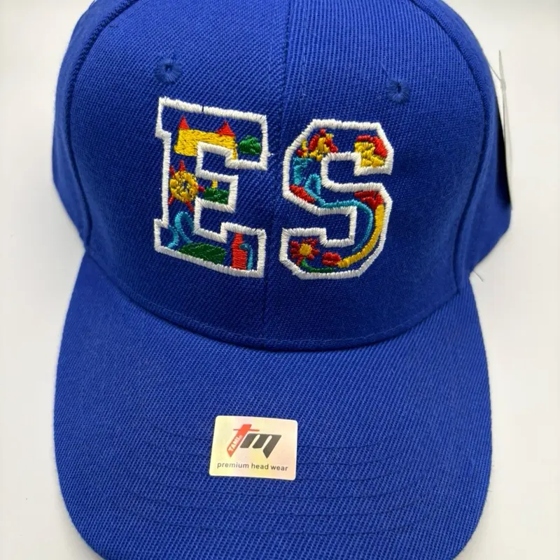Gorra/cachucha Blue Hat with Colorful "ES" Embroidery by TM Premium Head Wear
