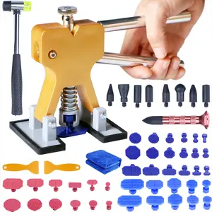 Car Dent Repair Tool Set with Suction Puller and Film, Aluminum Alloy, DIY Car Dent Repair Kit for Minor Dents and Hail Damage