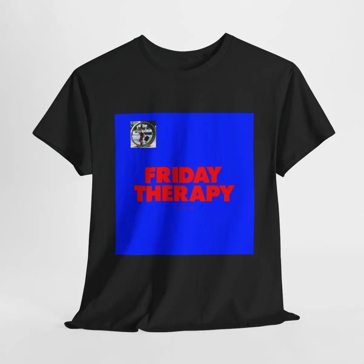 FRIDAY THERAPY - Brockhampton VIP Text Invite Flyer - Unisex Heavy Cotton Meme Text T-shirt GILDAN 5000