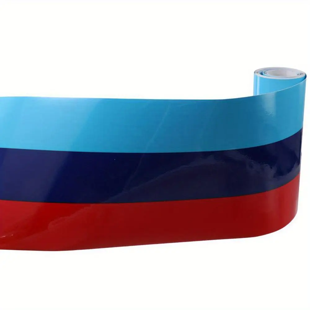 Three Colors M Colored Stickers for BMW: Blue, Red and White Stripes ...