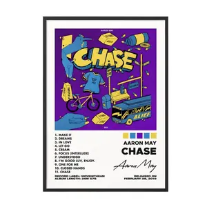 Chase by Aaron May Album Poster No Frame / Album Cover Poster / Music Gift / Music Wall Decor / Album Art / Decor Home