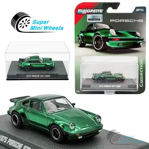 Majorette 1:64 Collector Series – 1975 Porsche 930 Turbo – Chrome Green