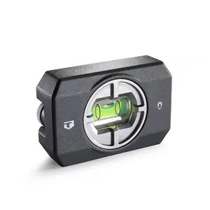 360° Pocket Level, Precision Rotating Vial, Die Cast Level with Strong Rare Earth Magnets, Portable Design Level Tool for Home & Office