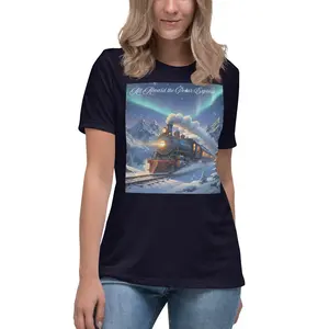 Women's Relaxed T-Shirt All Aboard The Polar Express