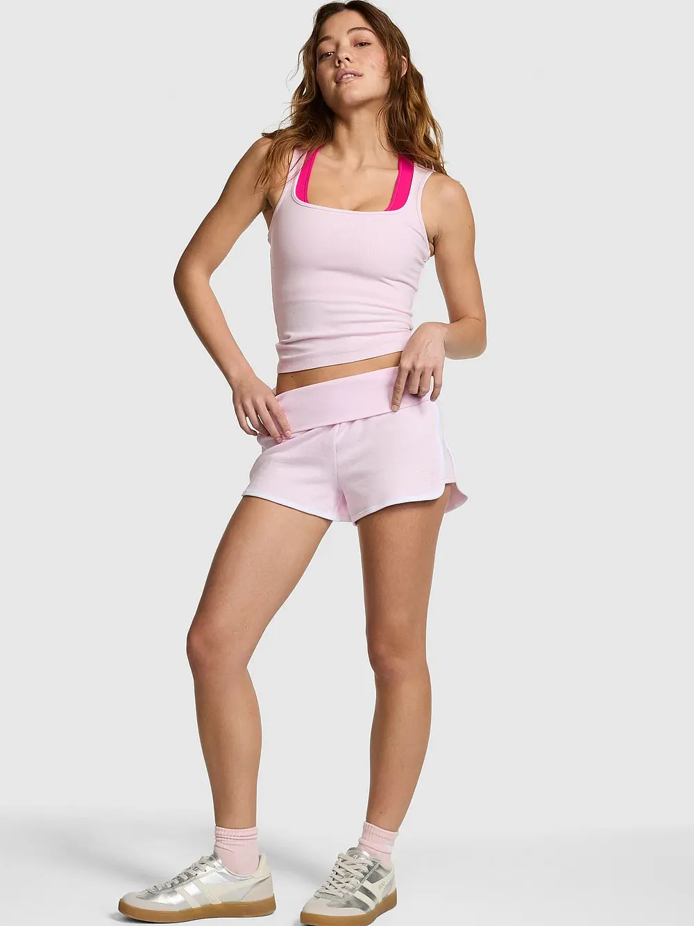 PINK Campus Fleece™ Foldover Shorts PINK Campus Fleece™ Foldover Shorts