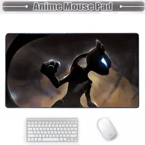 PKM Mewtwoo Shiny Monster Anime Desk Mat Mousepad Large Gaming Deskmat Background Stylish Anime Decor