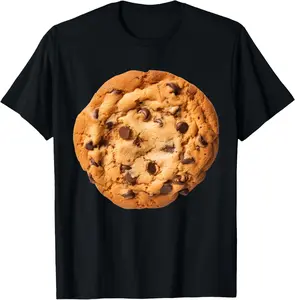 Premium model-Unisex-100% cotton-Chocolate Chip Cookie Costume T-Shirt Fabric Top