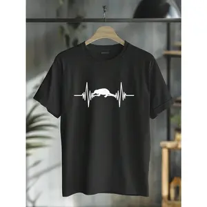 100% Cotton Aussie Animal Heartbeat Gift Platypus T-Shirt