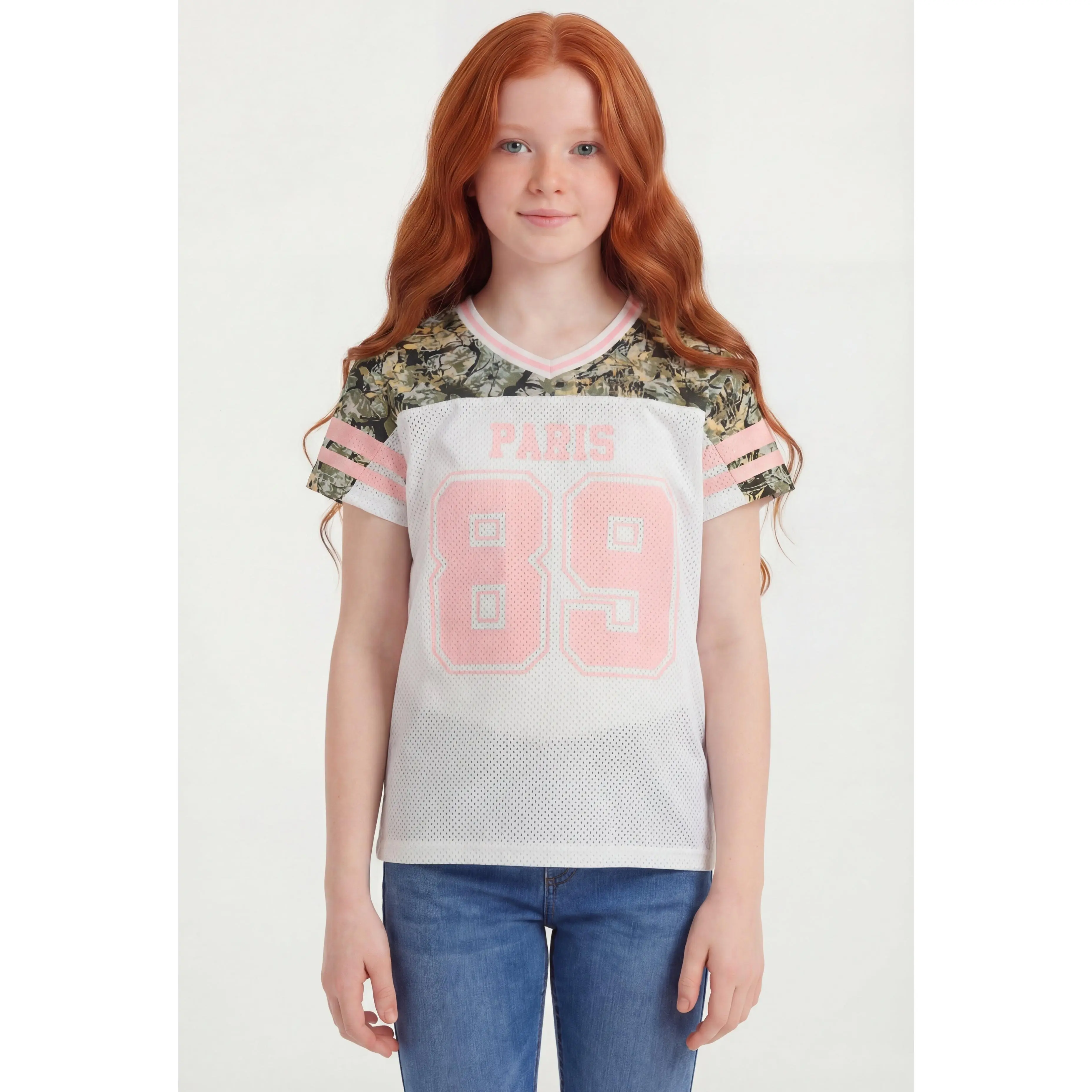 Girls Paris 89 Graphic Mesh Football Jersey