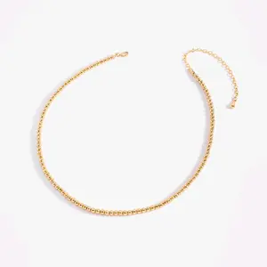Nice & Bella 4 layers 18K Gold Plated Sphere Chain.