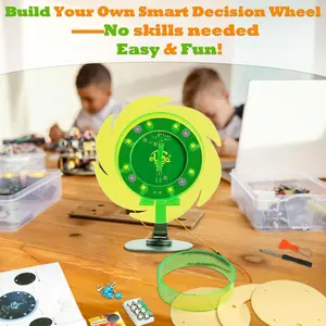 STEM Assembly Fun Science Kit for Kids & Teens with Senses Motion Sensor, Random Number Generator, Buzzer & Plexiglas Design