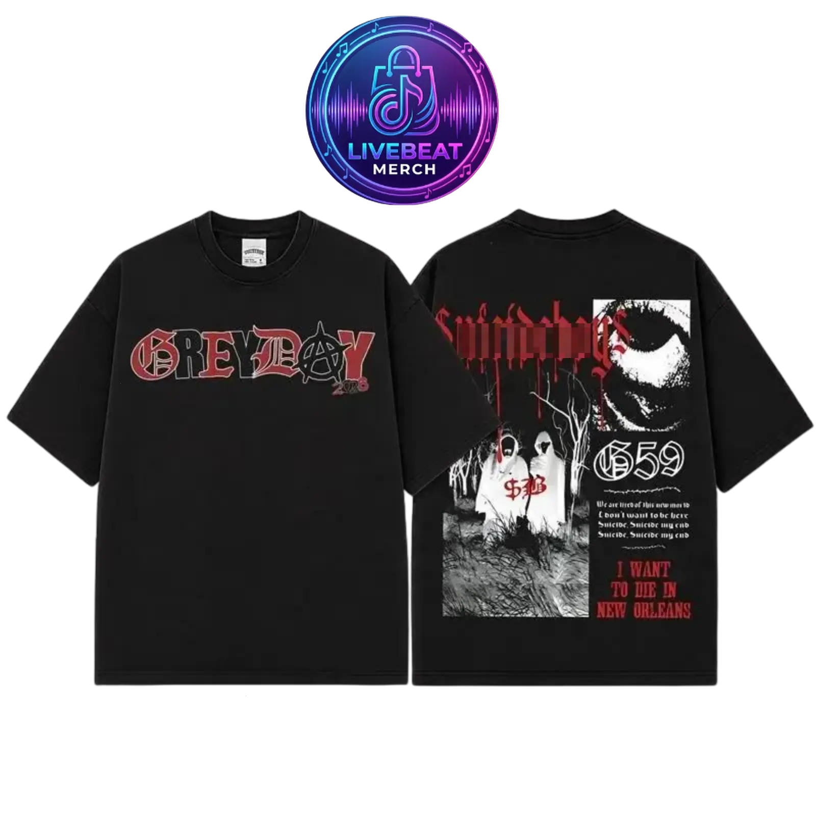 [Free Ship] GreyDay 2026 Tour Schedule Tour Dates Black T-Shirt Ver 2, G59 Tour Merch, Unisex Rapper Clothing, Hip-Hop G59 Shirt Gift for Fan, Vintage Band Shirt, Gift for Music Fan