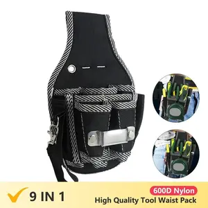 Multifunctional Tool Holder, Nylon Fabric Tool Belt, Screwdriver Holder, Tools Pocket Pouch Bag, Electrician Waist Pocket Tool Case