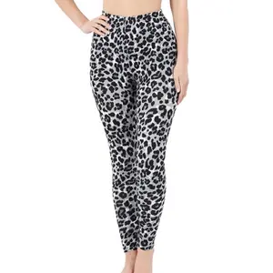 Zenana Snow Leopard Print Leggings