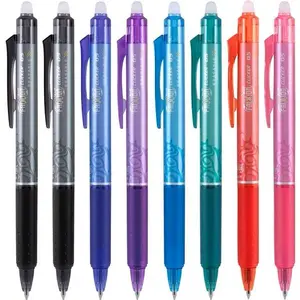PILOT FriXion Clicker Erasable, Refillable & Retractable Gel Ink Pens, Extra Fine Point, Assorted Color Inks, 7-Pack Pouch (32509 Gelly Roll Pens Rainbow Pens Set