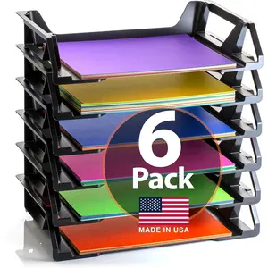 Recycled Side Load Desk Tray, Fits Letter/A4 Size, 15 1/8 x 8 7/8 x 15, 6/PK (26212)