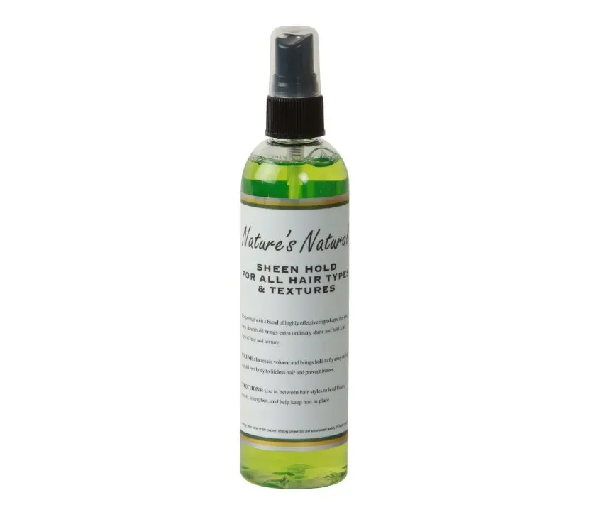 Nature's Natural Sheen Hold Hair Spray | Moisturizing, Anti Frizz, Shine Enhancing & Volumizing Hair - Daily Haircare for Men & Women
