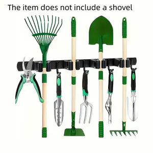Wall-Mounted Mop Holder No-Drill Stainless Steel Mop Clip, Durable Rust-Free Design, Easy Installation for Home Cleaning, Broom Mop Holder, Rustproof Sturdy Hooks