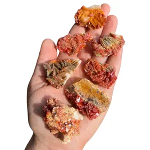 Vanadinite Crystal Cluster for Jewelry Making and Decor