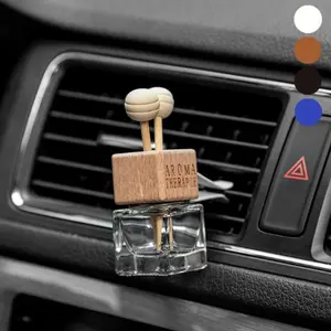 2-Piece Set, 8ML Glass Diffusers, Car Vent Clip Air Freshener, Portable Fragrance Dispenser for Home Office Daily Use, No Essential Oils Included
