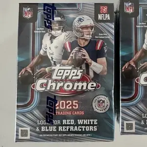2025 Topps NFL Chrome Football Trading Card Value Box