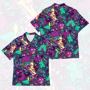 Decorora Purple Hawaiian Shirt | Cool Summer Anime Vibes for Men & Fans