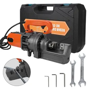 GARVEE Electric Hydraulic Rebar Cutter, 1700W 110V, Cutting up to 1 Inch #8 4-25mm Rebar, Steel, with Blades, Cutting Speed 5 S, Concrete Construction Tools Heavy Duty (1700W RC-25)