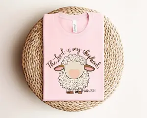 The Lord İs my Shepherd Shirt, Easter Sweatshirt, Lord's Prayer, Gift for Christian, Christian Easter Shirt, Christian Lamb, Religious Shirt