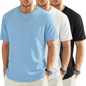 MAGCOMSEN 1/3 Pack Men's T-Shirts Short Sleeve Cotton Crew Neck Soft Breathable T Shirts Casual Plain Classic Summer Tees