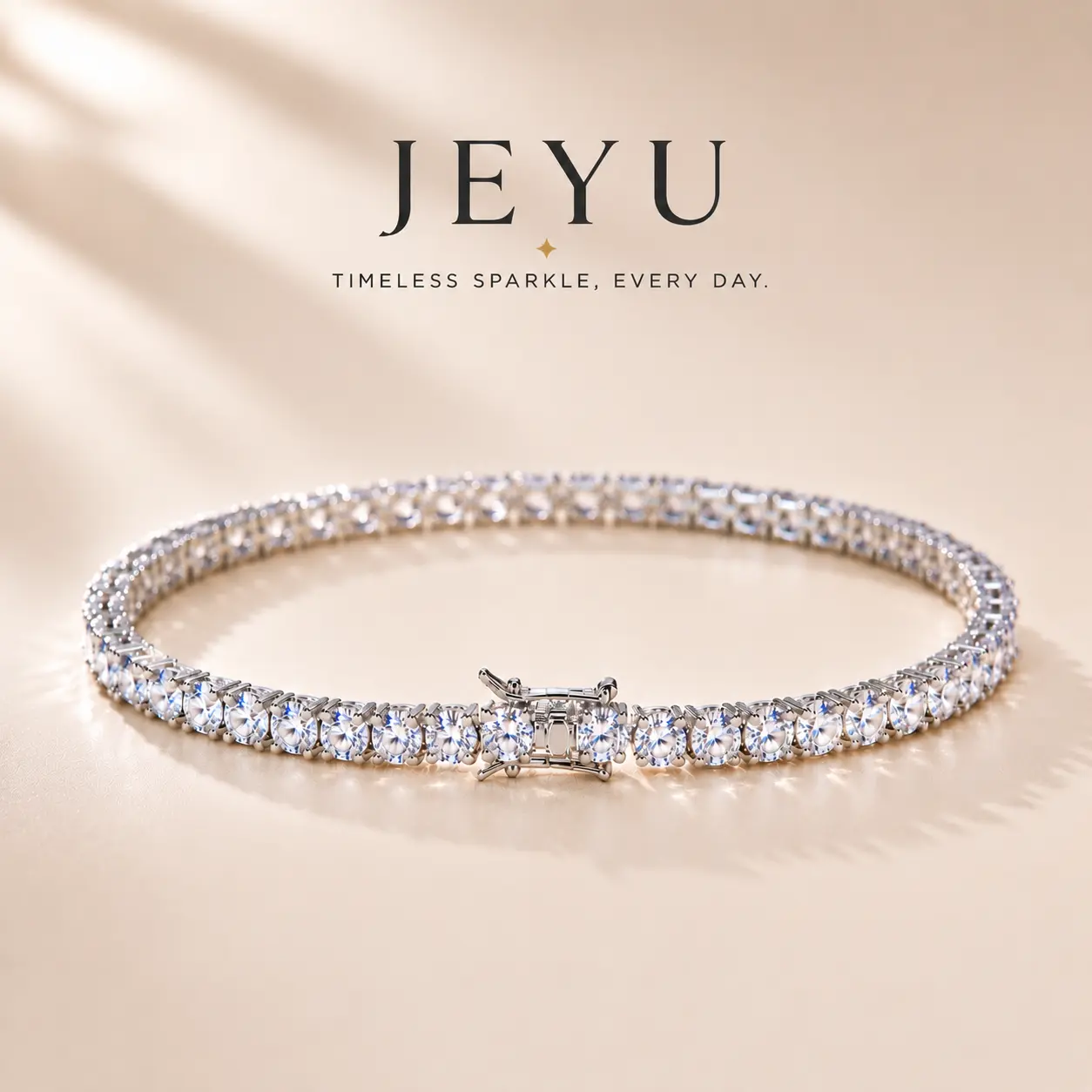 4mm CZ Tennis Bracelet for Women - Classic Cubic Zirconia Sparkle Bracelet - Trendy Jewelry Gift