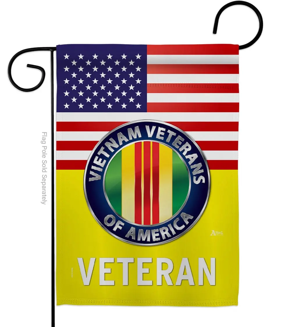 Americana Home & Garden G142621-BO 13 x 18.5 in. US Vietnam War Garden Flag with Armed Forces Service Double-Sided Decorative Vertical Flags House Decoration Banner Yard Gift