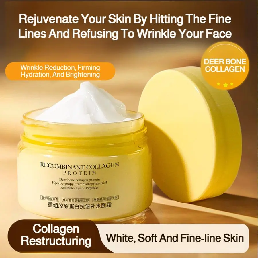 Recombinant Collagen Anti-Aging Cream - Daily Moisturizing Boosting Moisturizer for Reducing Wrinkles, Enhancing Radiance, Smooth Single Item Anti-Aging Lotion