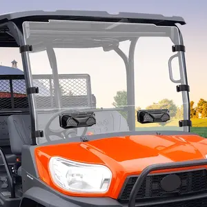 StarknightMT Front Windshield with Vent Compatible with Kubota RTV X900/ X1120 Heavy-duty Full PC Windscreen Clear Window Not Compatible with the RTV 900/1140