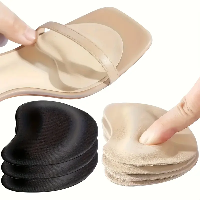 8-Piece Pack: Self-Adhesive Anti-Slip Insoles for High Heels - Breathable, Shock-Absorbing, and Extra-Thick Pads to Enhance Grip, Resist Wear, and Relieve Foot Pressure
