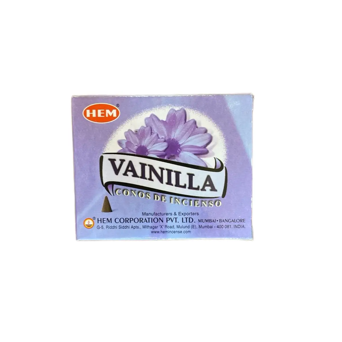 Faiza Naturals Vanilla Scented Incense Cones, 4 pieces of cones packaged, burn for positive energy and sweet scent, natural, organic, handmade, scented, fragrance, aroma, aromatherapy, meditation, yoga, ritual, spiritual, astrology, holistic