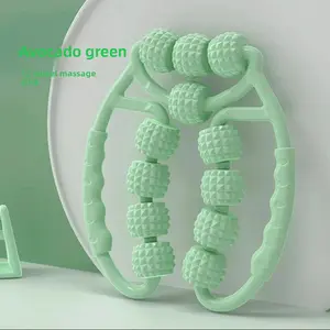 Flexible spiked massage stick, leg roller, yoga trainer, roller, shaping tool, stretching tool