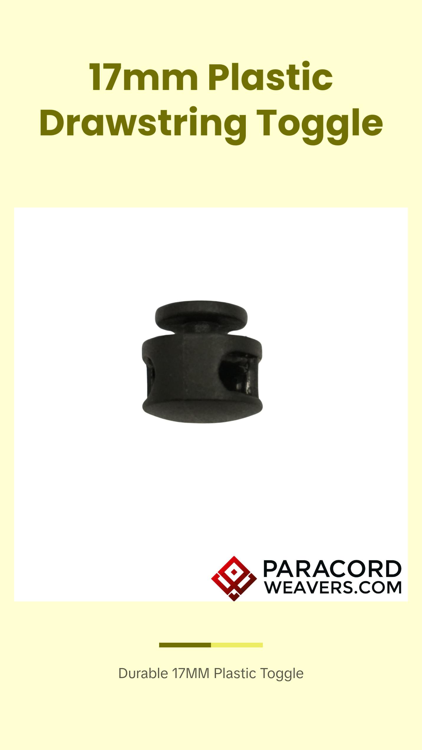 Plastic Button Drawstring Toggle - 17MM