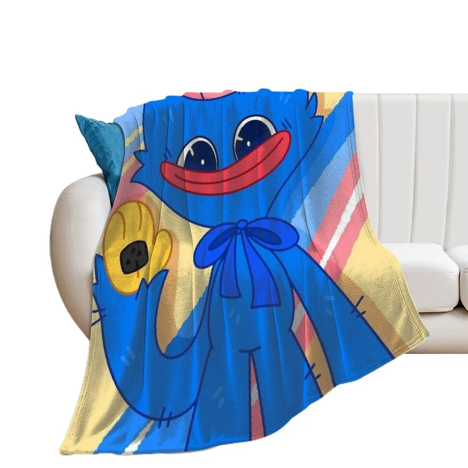 Halloween Gifts Blanket Poppy Playtime Blanket Warm for Sofa Bed Girls Boys Air Conditioning Blanket