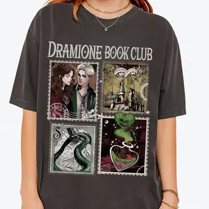 Comfort Colors Dramione Book Club Shirt Unisex Fit 100% Ring Spun Cotton Ribbed Collar Set In Sleeves Classic Look Made in USA