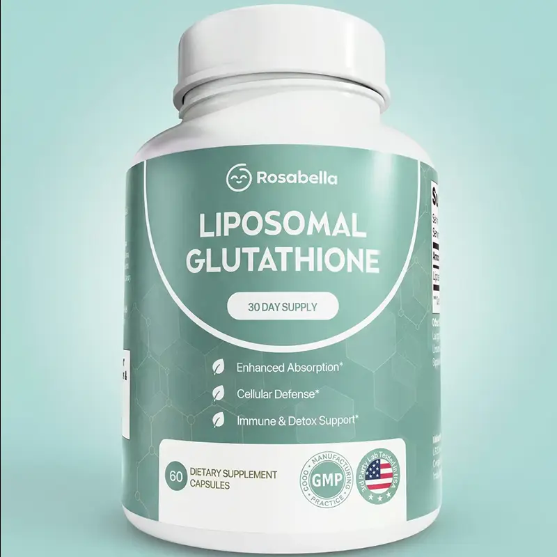 【Buy one, get one free】Rosabella Liposomal Glutathione Capsules -Skin Glow, Immune & Detox Support (60 Count)