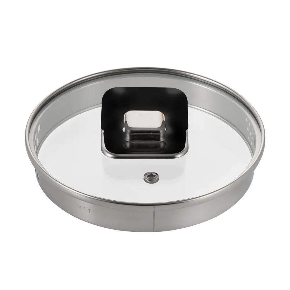 3.1 Quart Saucepan Lid with Black Handle | Easy Viewing Clear Tempered Glass Lid Fits 7.9" Pot - Oven Safe, Dishwasher Safe & Easy Clean - Daily Home Cooking Accessory