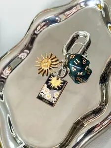 Tarot Card Major Arcana Sun Dice Keychain, Valentine's Day Gift Bag Charm, #therockcandy, Perfect for Tarot Lovers