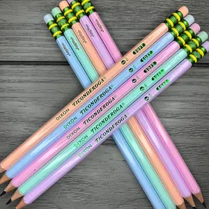 Engraved Pastel Pencils, personalized pencils, back to school wood pencils