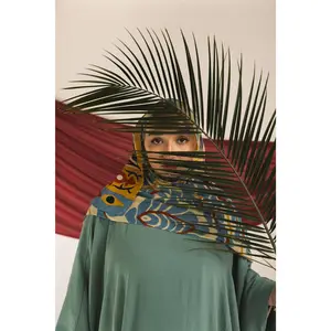 VELA Om Al Dunya Print Modal Hijab Head Scarf