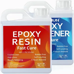 Clear Epoxy  Kit 72oz, Bubble-Free, Anti-Yellowing, Self Leveling Easy Mix 1:1 Coating and Casting  for Table Top, Molds, Tumbler Crafts, Painting, , DIY Gifts