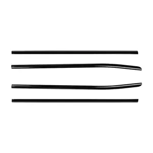 Stainless Steel Car Body Window Bottom Sill Trim Strips Cover For Chevy Silverado GMC Sierra 2014-2018 UV Resistant Easy Install